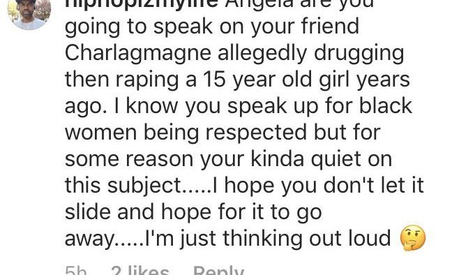 Angela Rye’s Inspirational Message Goes Left After a Fan Grills Her About Charlamagne Tha God’s Rape Accusations