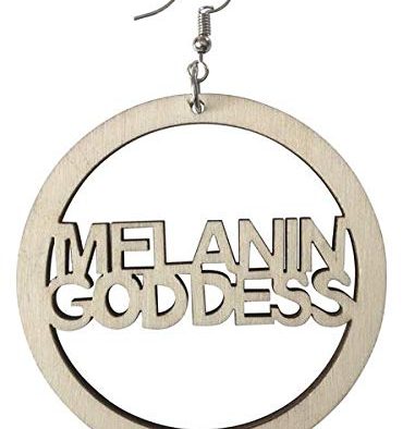 MELANIN GODDESS EARRINGS/AFROCENTRIC EARRINGS/Natural Hair Accessories/African American Woman Earring/Wood Jewelry – afrocentric ethnic earrings