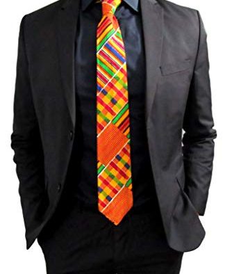 Kente Tie #2, African Kente Necktie, Men’s Tie, Afrocentric Tie, Black History, Choir, Kente Fabric, African, Red, Orange Tie, Men Accessory, African Print Tie, Kwanzaa, Graduation – afrocentric men