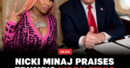 AI-generated image: Nicki Minaj Calls Trump's Work Ethic Impressive On Air Force One