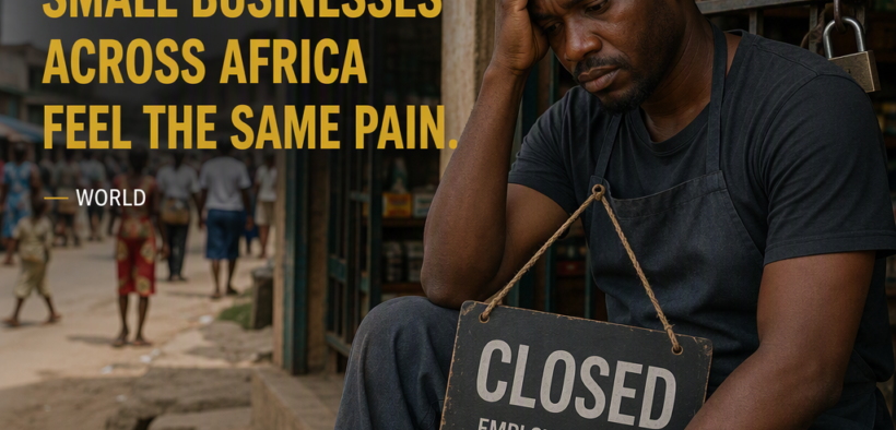 AI-generated image: Employee theft shut my shop. Small businesses across Africa feel the same pain.
