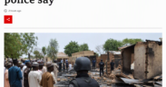 AI-generated image: Gunmen on bikes kill 48 in Nigeria village attack, burn houses, loot shops